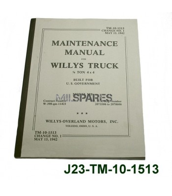 Maintenance Manual, Willys