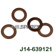 Copper washers, side plate