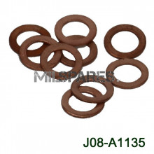 D18, copper washer, front/r