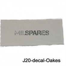 Air cleaner, decal Oakes